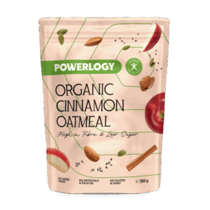 Powerlogy Organic Cinnamon Oatmeal 350 g