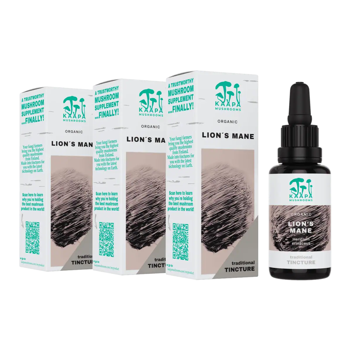 OLD Kaapa Organic Mushrooms Lions Mane 30 ml 3 x