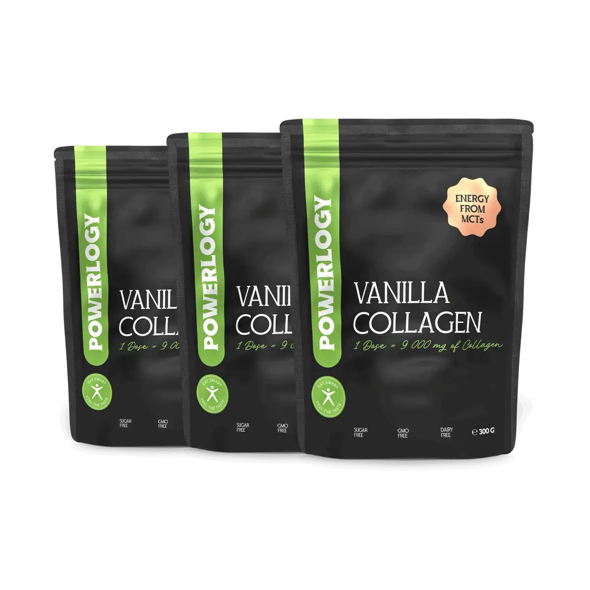 Powerlogy Vanilla Collagen 300 g 3 x