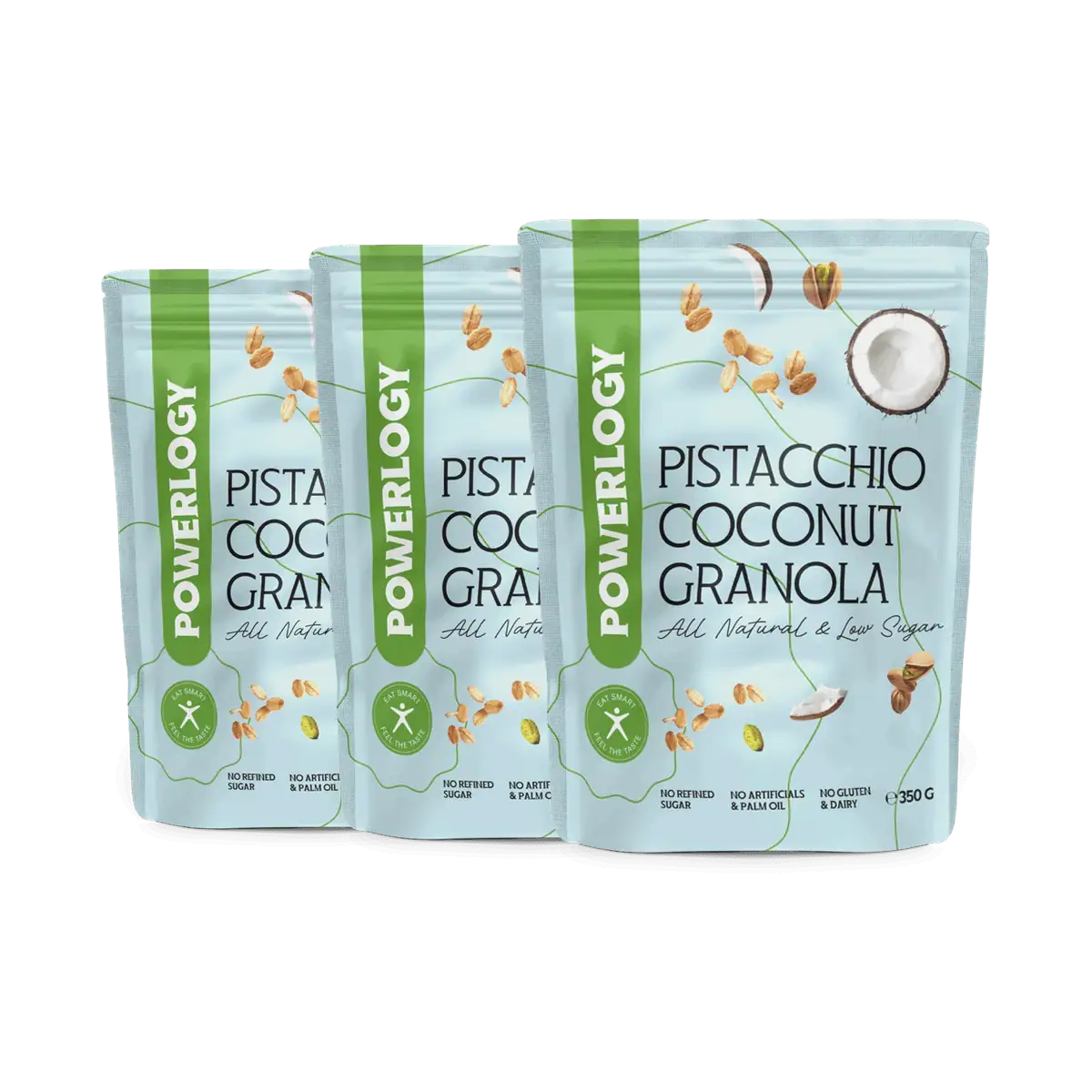 Powerlogy Pistacchio Coconut Granola 350 g 3 x