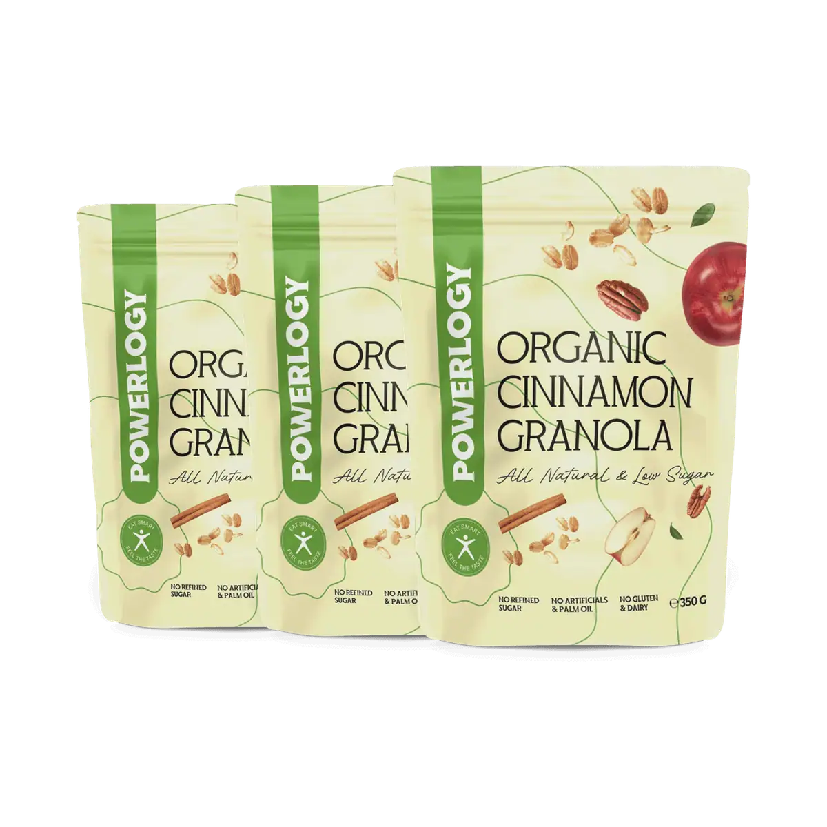 Powerlogy Organic Cinnamon Granola 350 g 3 x