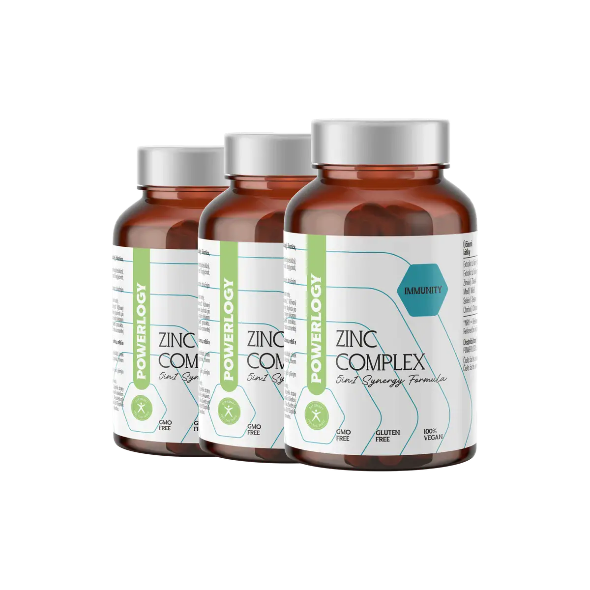 Powerlogy Zinc Complex 60 kapsúl 3 x