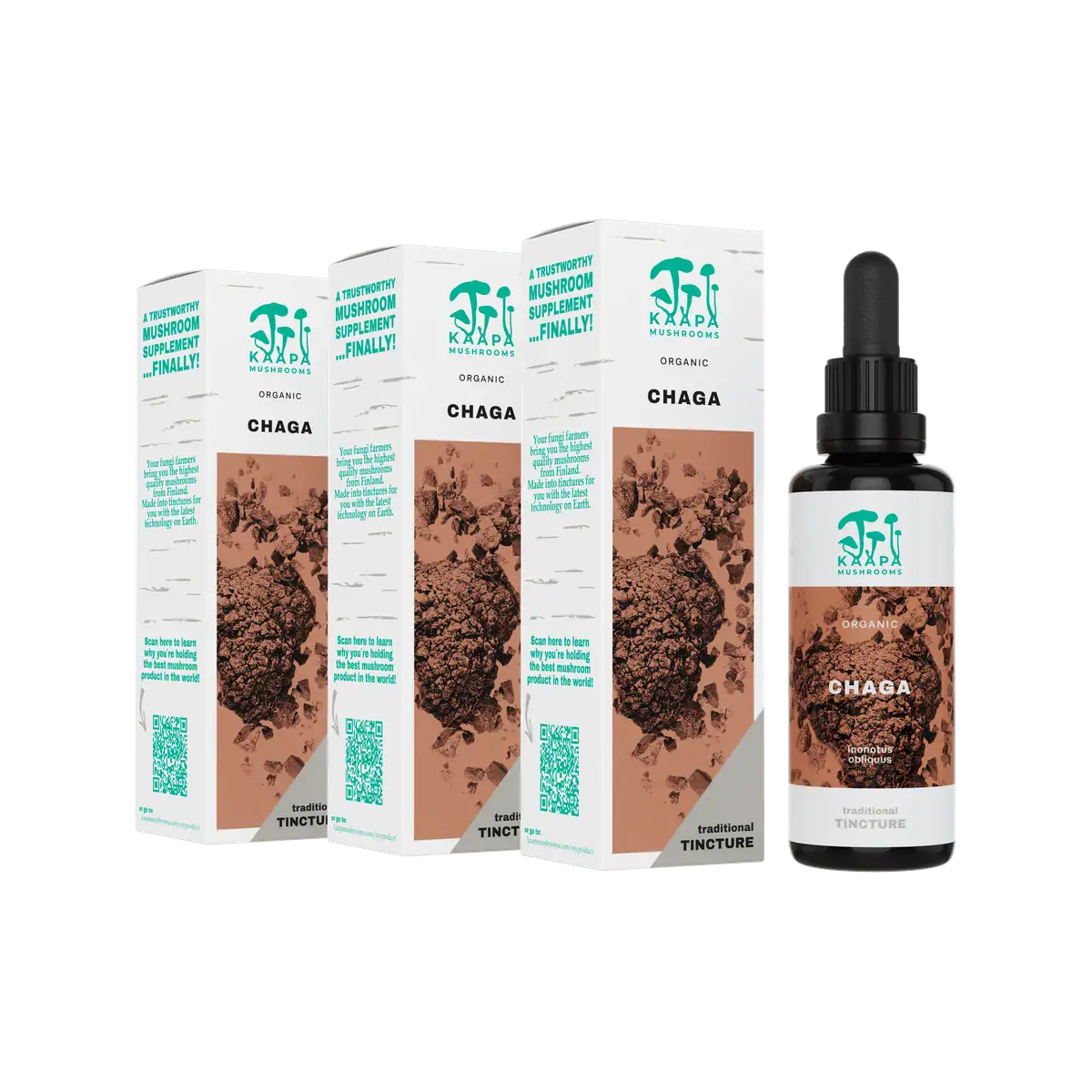 Kaapa Organic Mushrooms Chaga 50 ml 3 x
