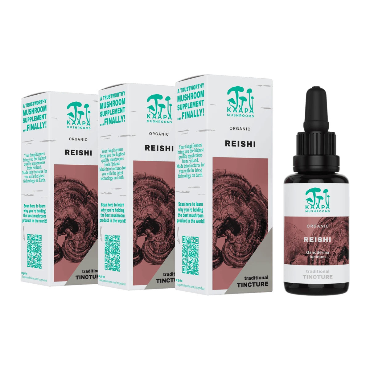 Kaapa Organic Mushrooms Reishi 30 ml 3 x