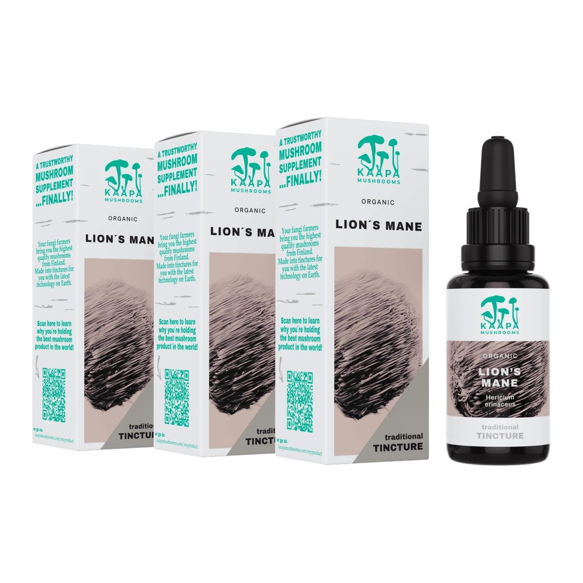 OLD Kaapa Organic Mushrooms Lions Mane 30 ml 3 x