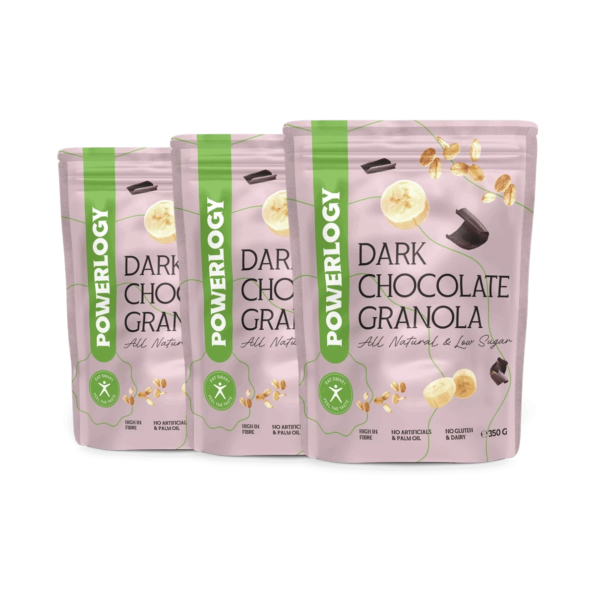 Powerlogy Dark Chocolate Granola 350 g 3 x