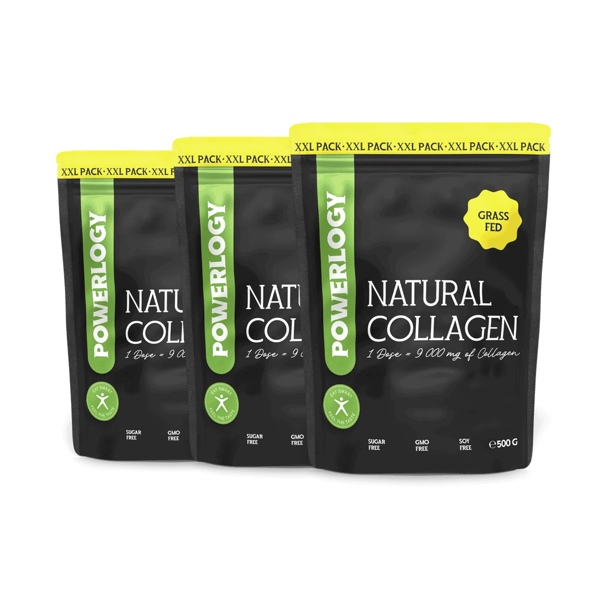 Powerlogy Natural Collagen 500 g 3 x