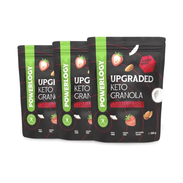 Powerlogy Upgraded Keto Granola Strawberry 350 g