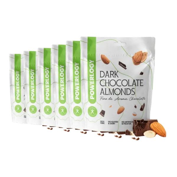 Powerlogy Dark Chocolate Almonds 100 g