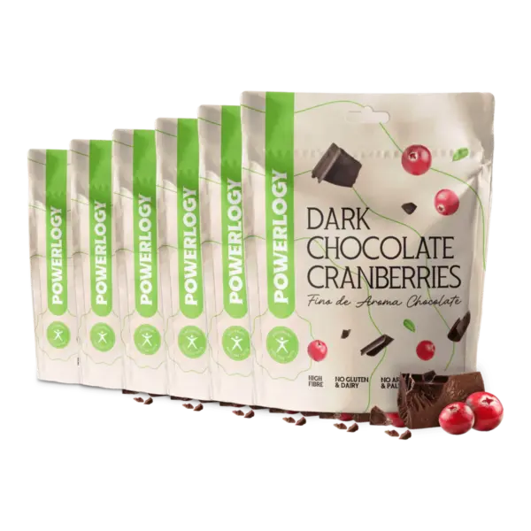 Powerlogy Dark Chocolate Cranberries 100 g