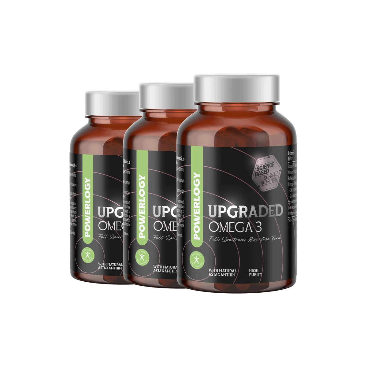 Powerlogy Upgraded Omega 3 60 kapsúl 3 x