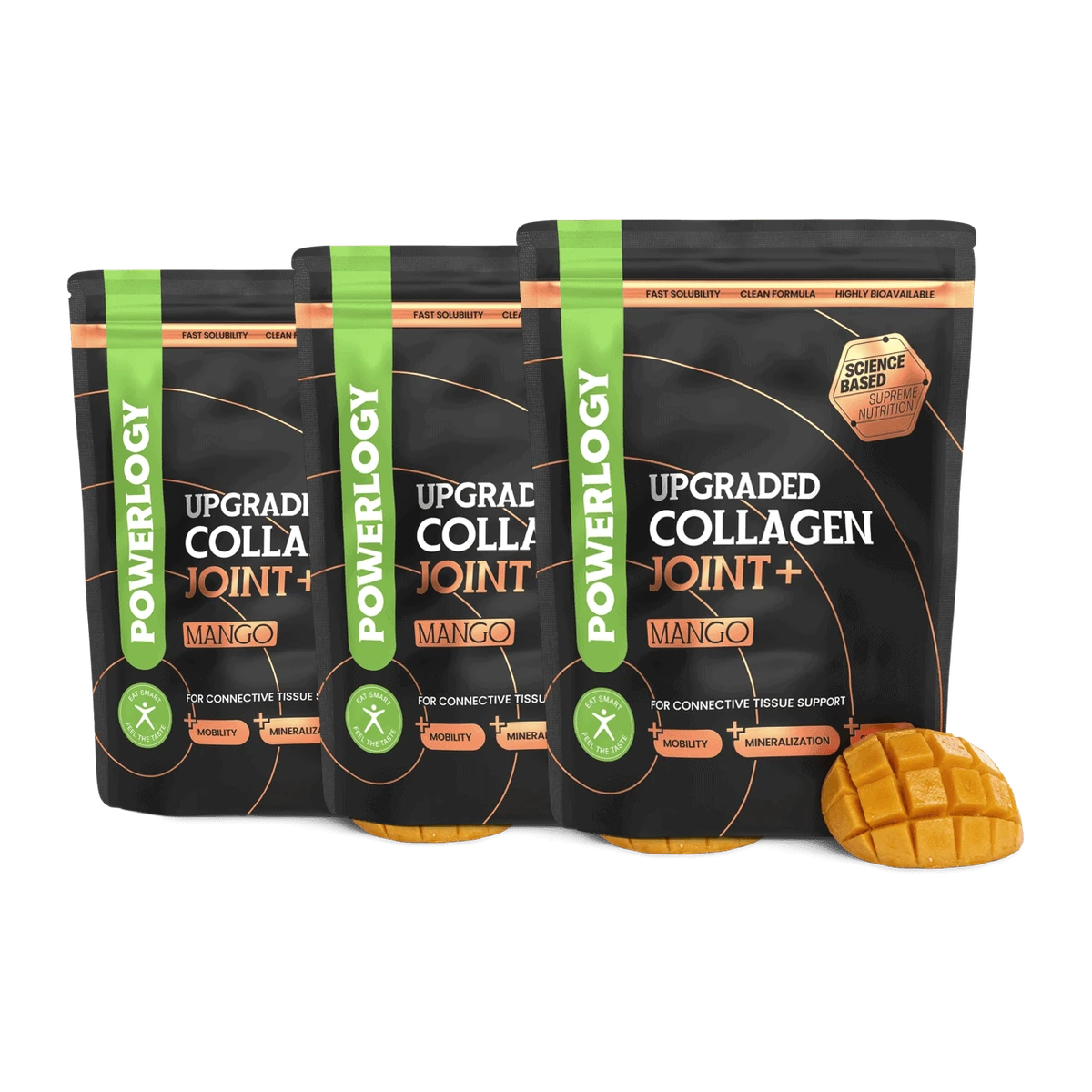 Powerlogy Upgraded Collagen Joint+ 300 g 3 x