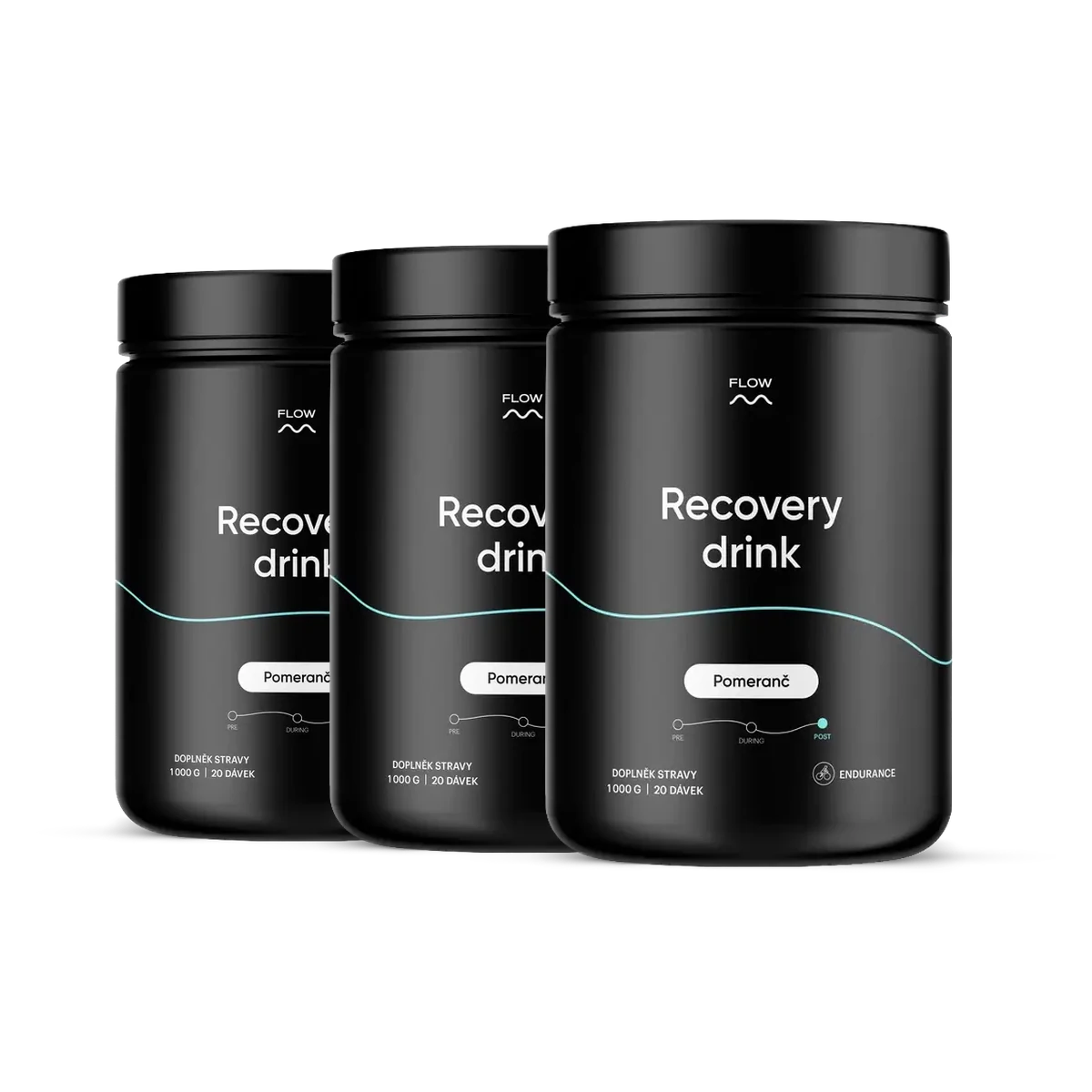 Flow Recovery drink 2.0 – Pomeranč 1000 g 3 x