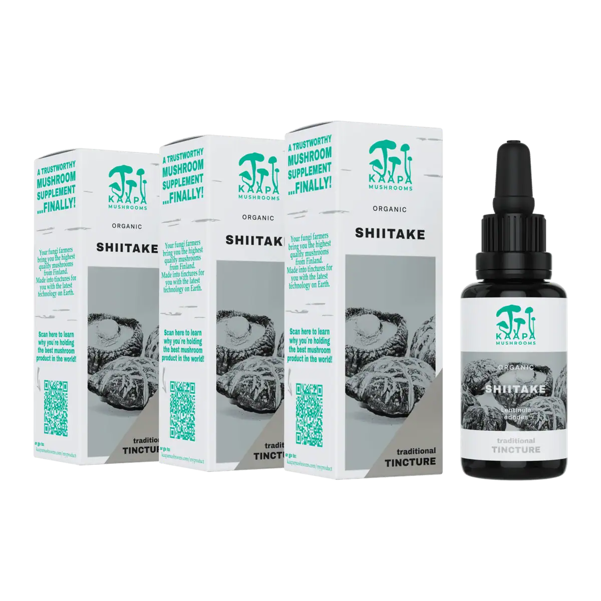 Kaapa Organic Mushrooms Shiitake 30 ml 3 x
