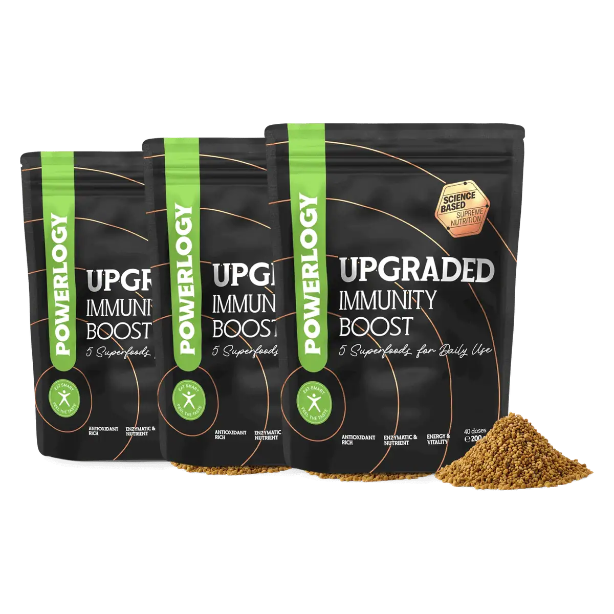 Powerlogy Upgraded Immunity Boost 200 g 3 x