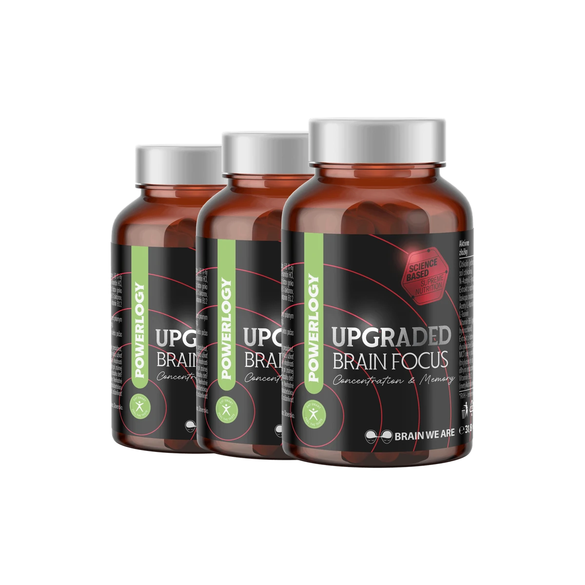 Powerlogy Upgraded Brain Focus 60 kapsúl 3 x