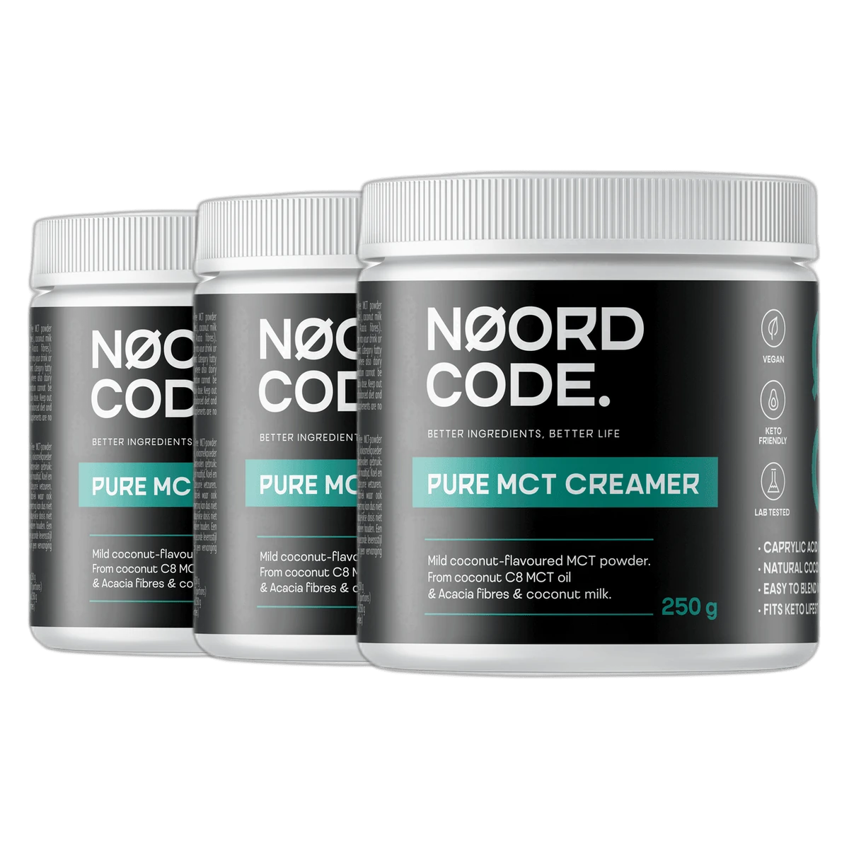 NoordCode Pure MCT Creamer 250 g 3 x