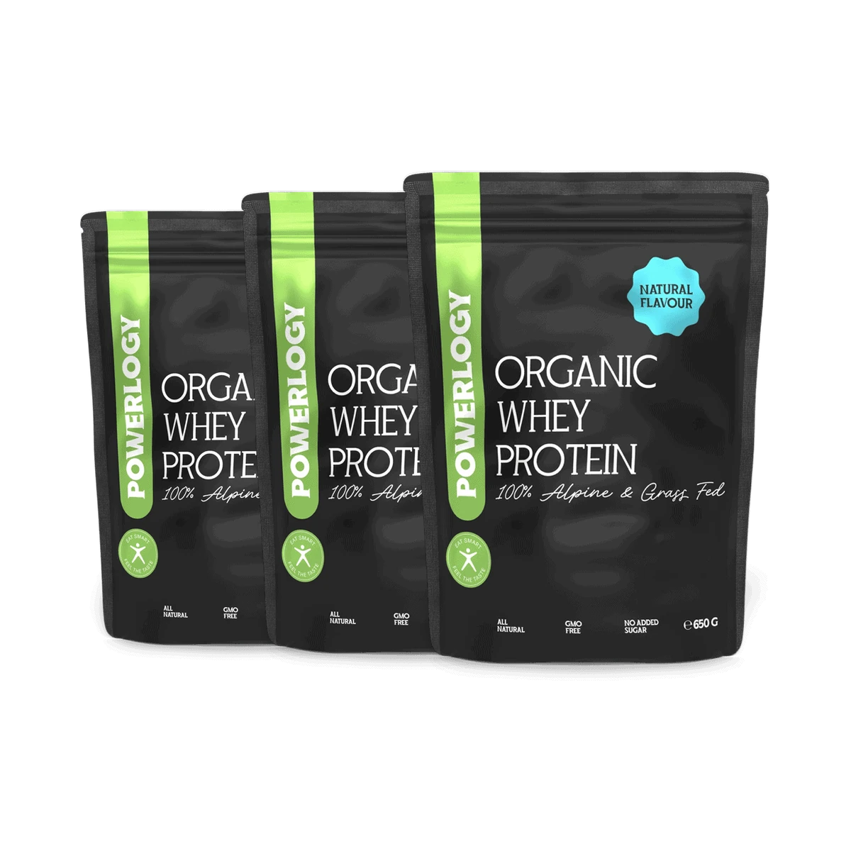 Powerlogy Organic Whey Protein 650 g 3 x