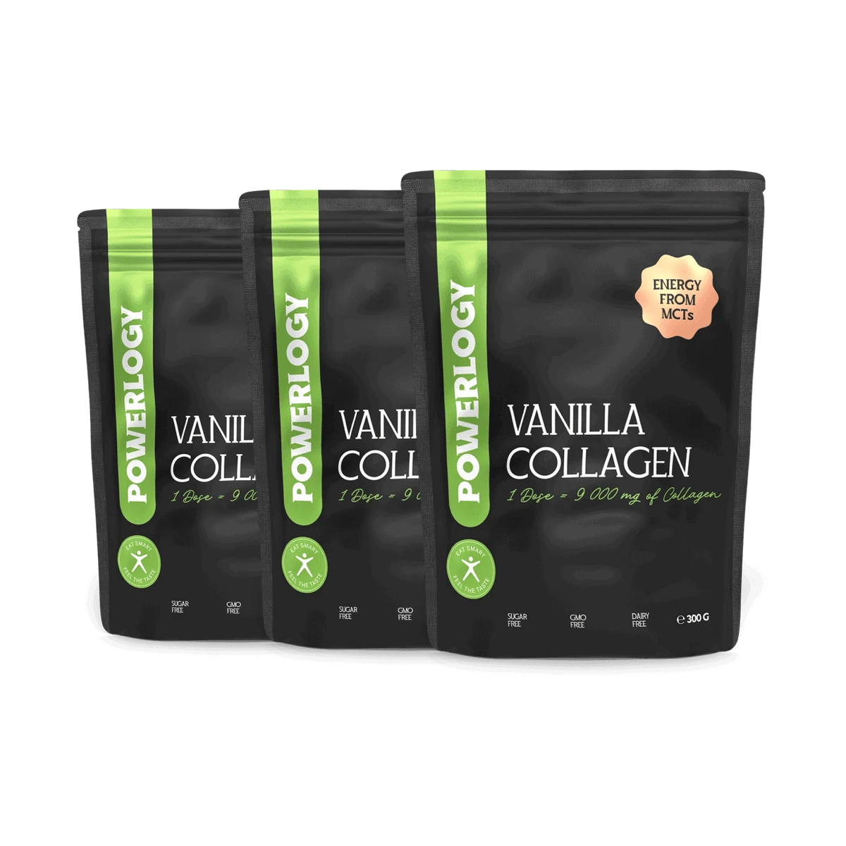 Powerlogy Vanilla Collagen 300 g 3 x