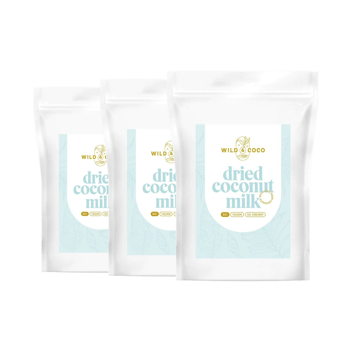 Wild & Coco BIO Dried coconut milk 300 g 3 x