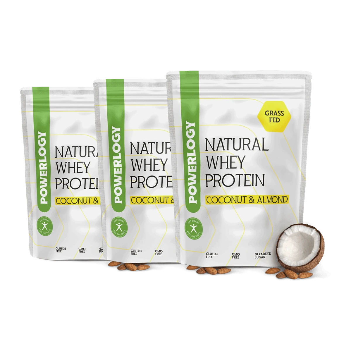 Powerlogy Whey Protein Coconut & Almond 1 kg 3 x