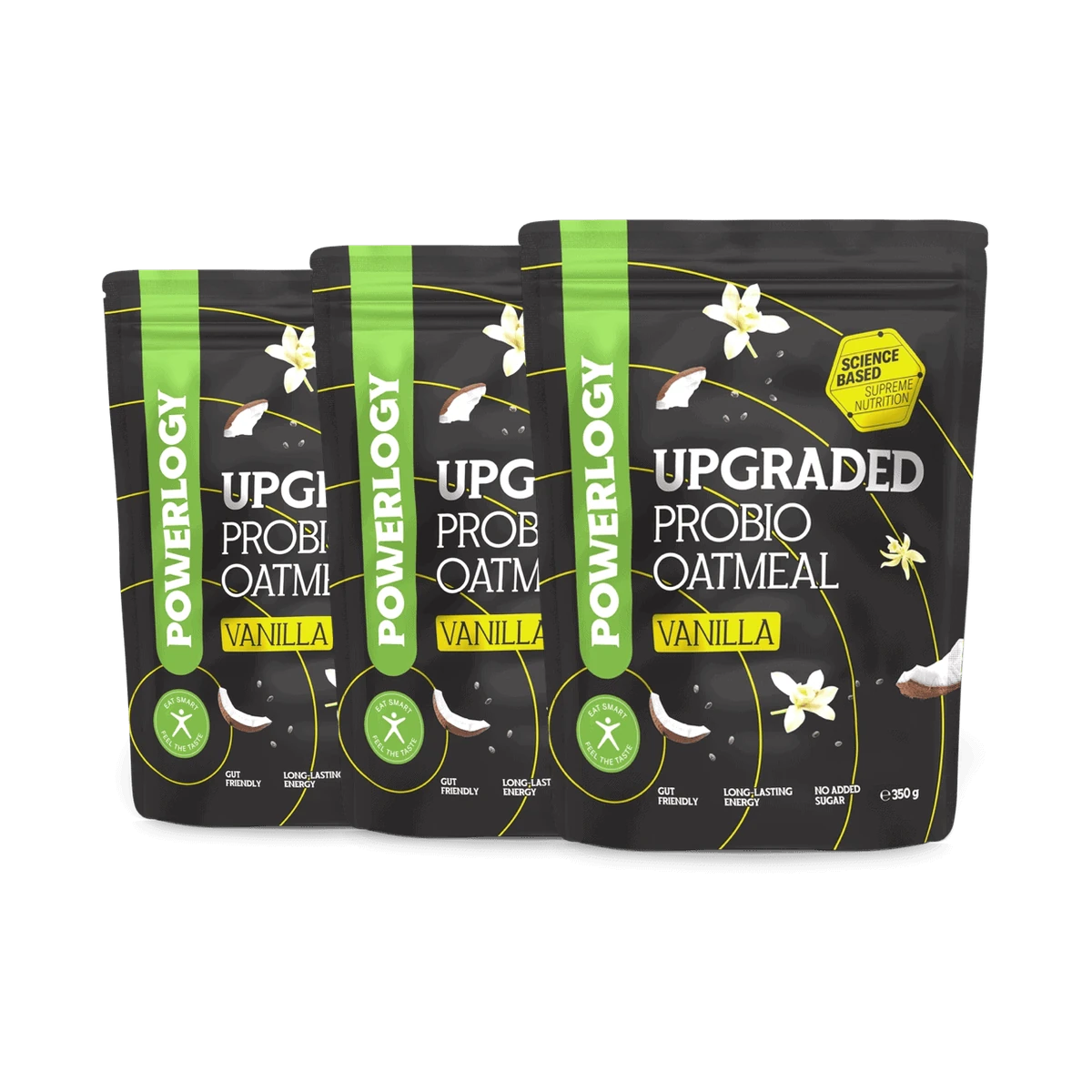 Powerlogy Upgraded Probio Oatmeal Vanilla 350 g 3 x