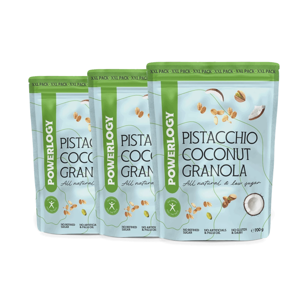 Powerlogy Pistacchio Coconut Granola 700 g 3 x