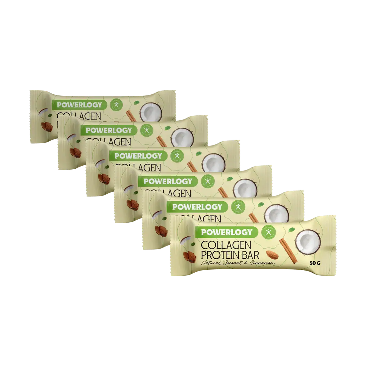 Powerlogy Collagen Protein Bar 50 g 6 x