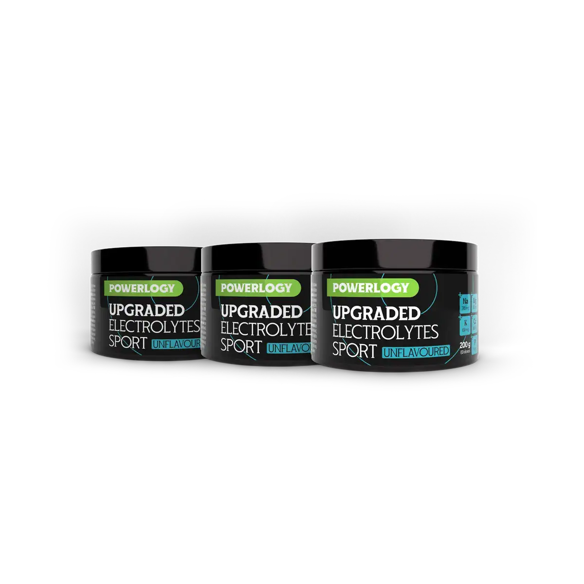 Powerlogy Upgraded Sport Electrolytes Unflavoured 200 g 3 x