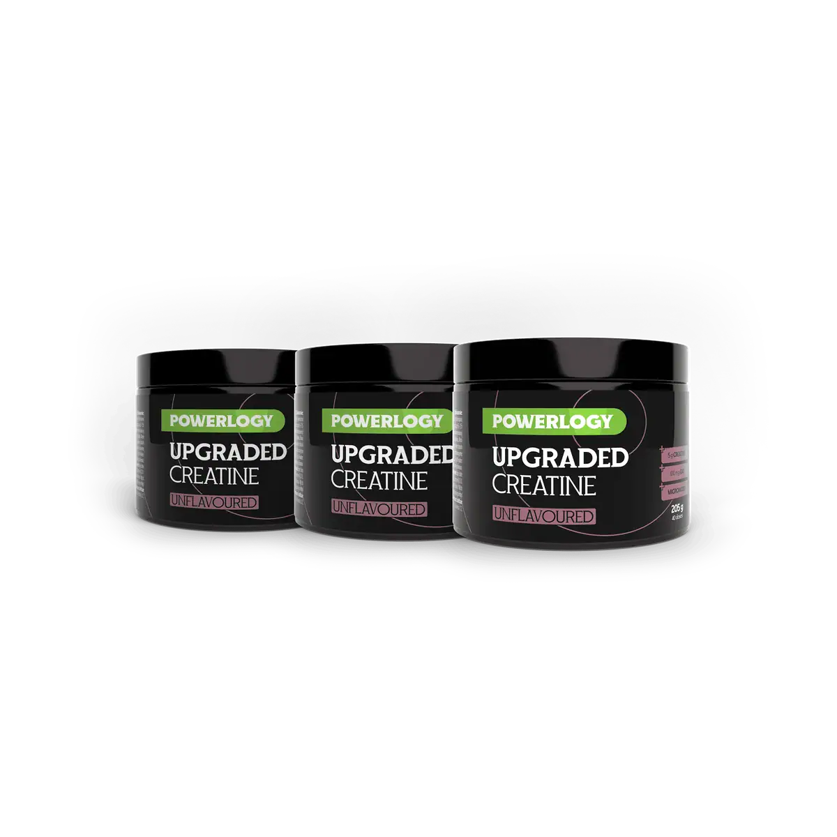 Powerlogy Upgraded Creatine Unflavoured 205 g 3 x