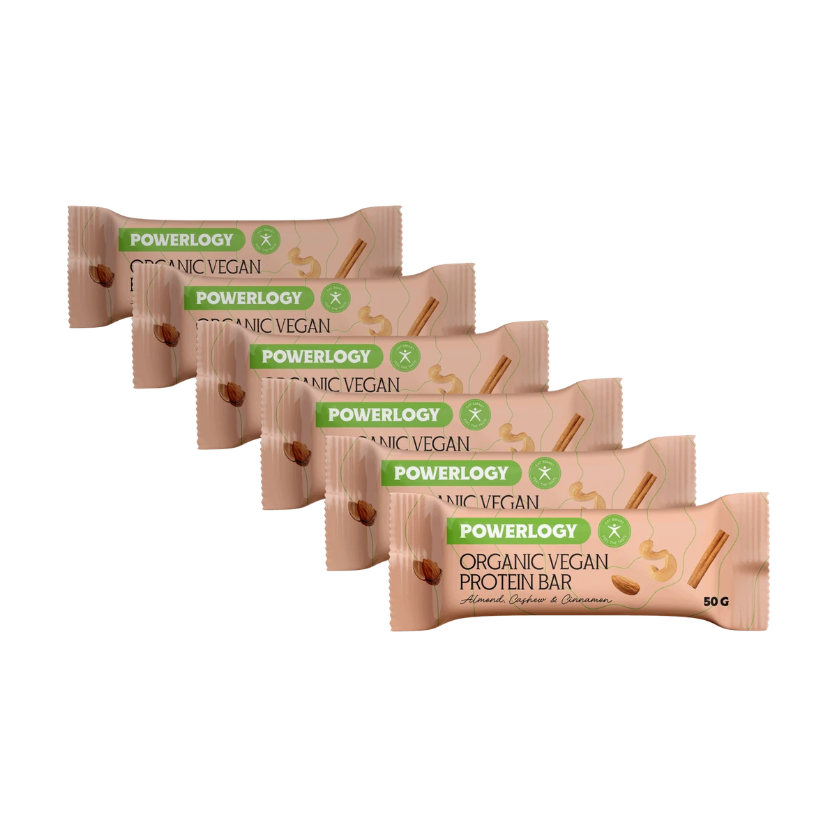 Powerlogy Organic Vegan Protein Bar 50 g 6 x