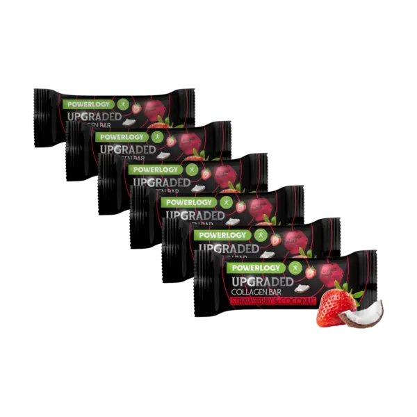 Powerlogy Upgraded Collagen Bar Strawberry 50 g