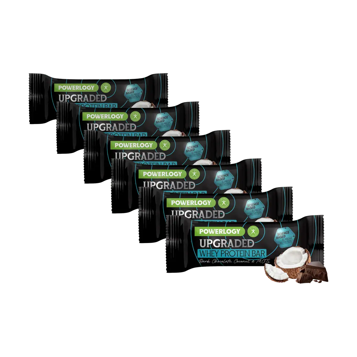 Powerlogy Upgraded Whey Protein Bar 50 g 6 x