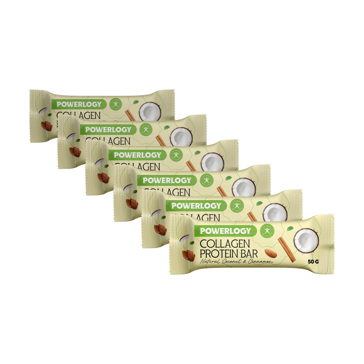 Powerlogy Collagen Protein Bar 50 g 6 x