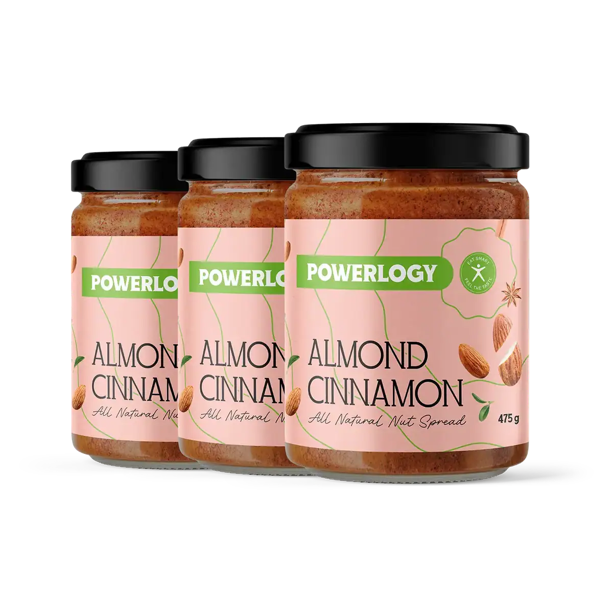 Powerlogy Almond Cinnamon Cream 475 g 3 x