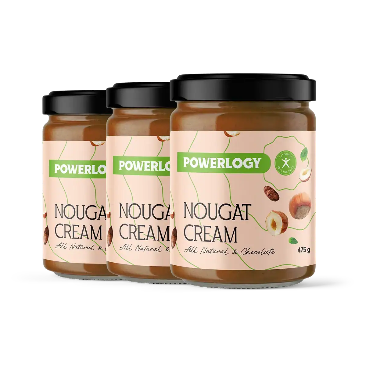 Powerlogy Nougat Cream 475 g 3 x