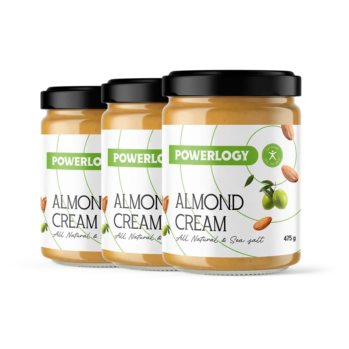 Powerlogy Almond Cream 475 g 3 x