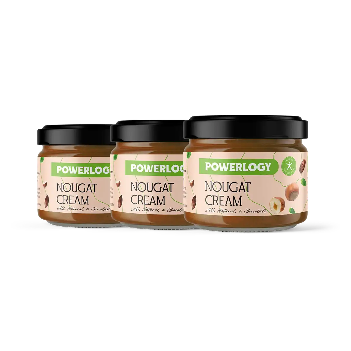 Powerlogy Nougat Cream 200 g 3 x