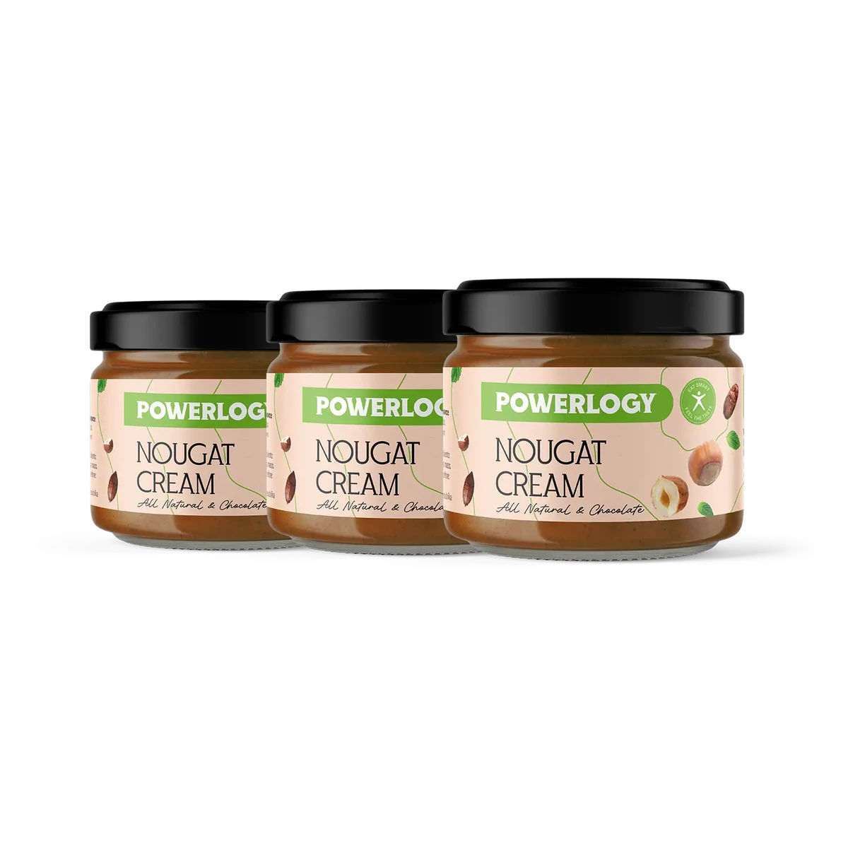 Powerlogy Nougat Cream 200 g 3 x