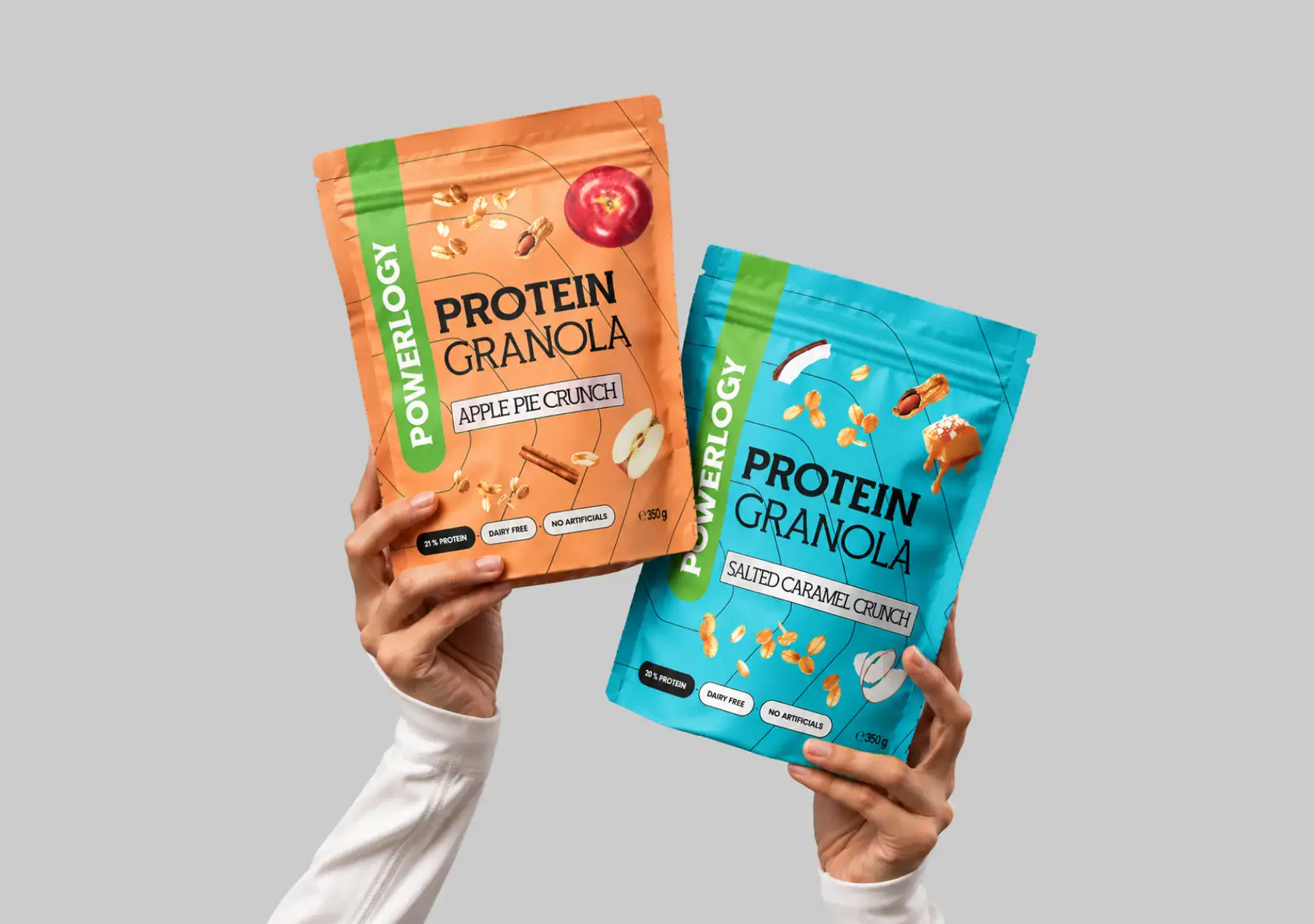 Powerlogy Protein Granola Apple Pie Crunch a Salted Caramel Crunch