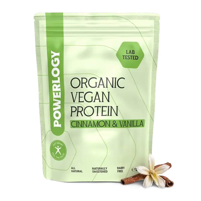 Powerlogy Organic Vegan Protein Cinnamon & Vanilla 500 g