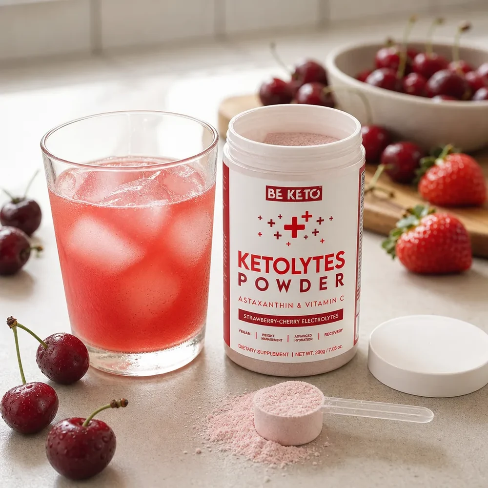 BeKeto Keto Electrolytes Strawberry-Cherry 200 g
