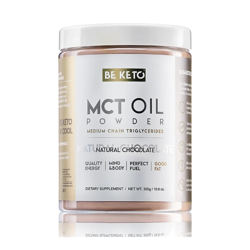 BeKeto MCT Oil Powder Natural Chocolate 300 g
