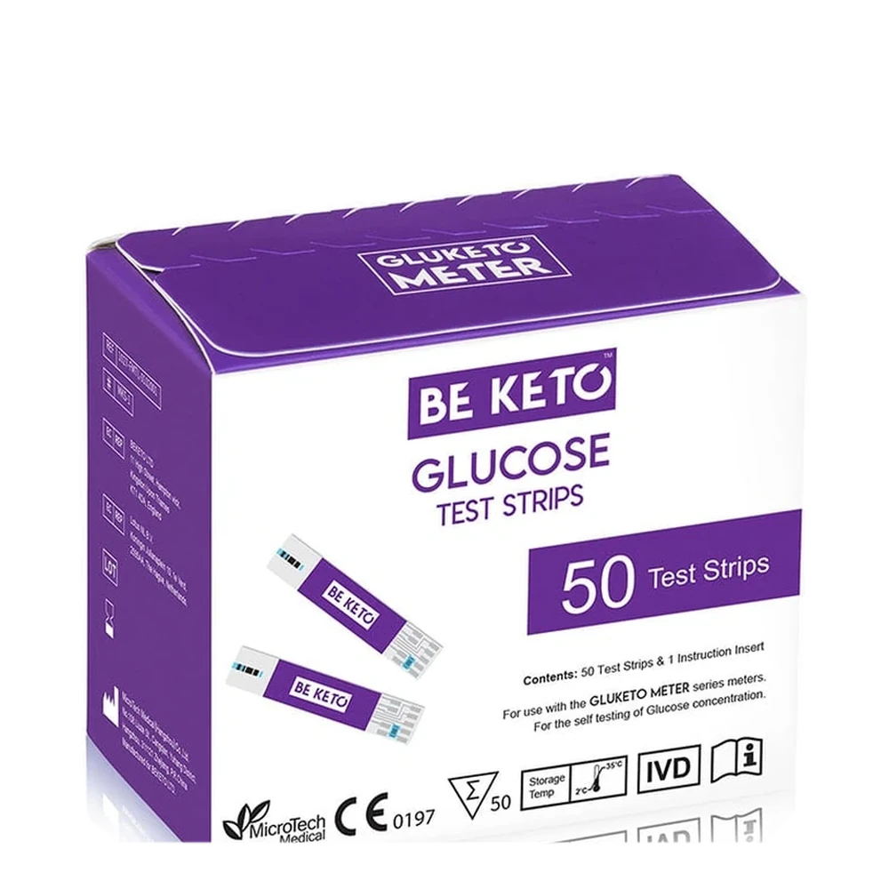 BeKeto GluKeto Meter glukózové prúžky 50 ks