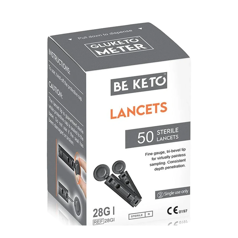 BeKeto GluKeto Meter sterilné lancety 50 ks