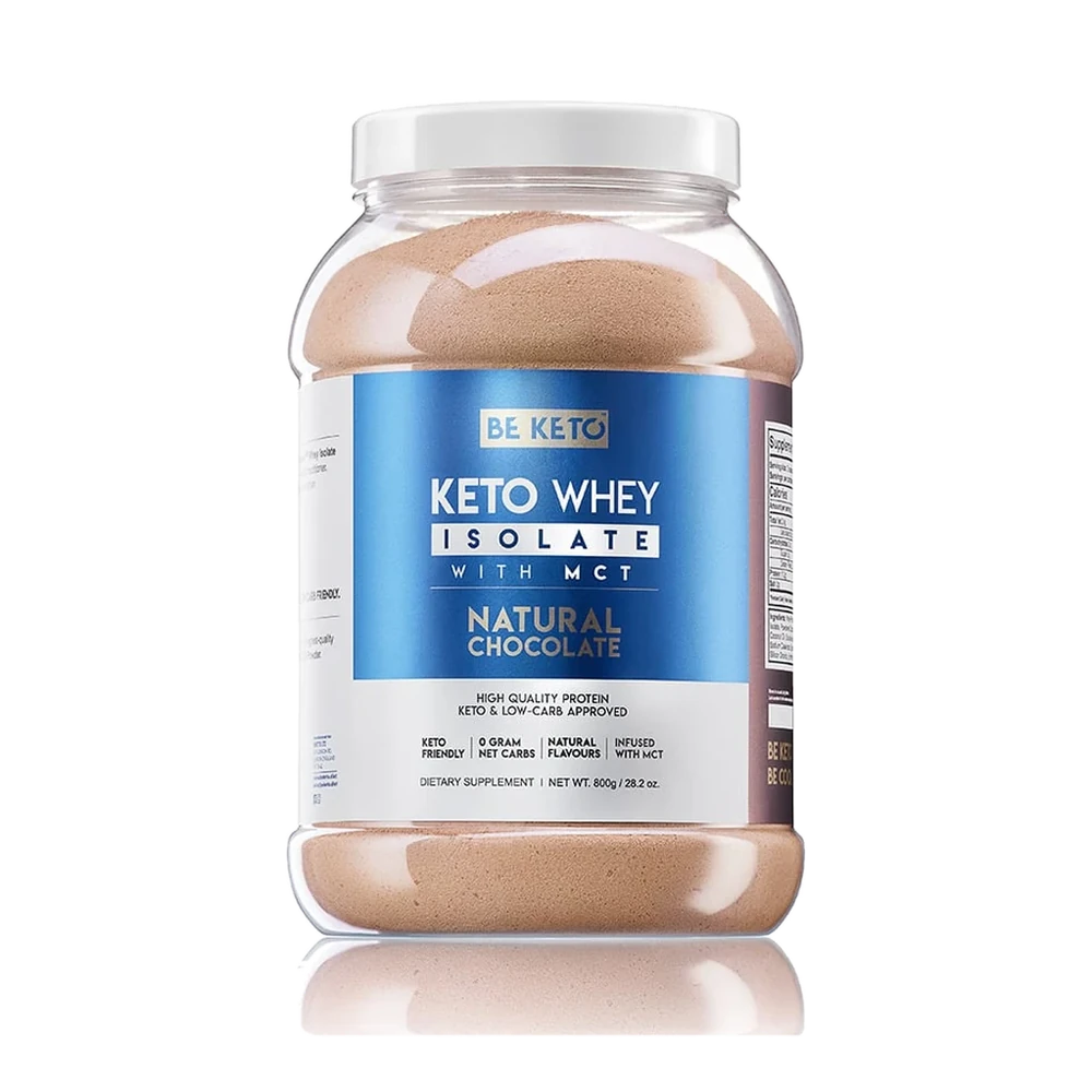 BeKeto Keto Whey Isolate + MCT Natural Chocolate 800 g