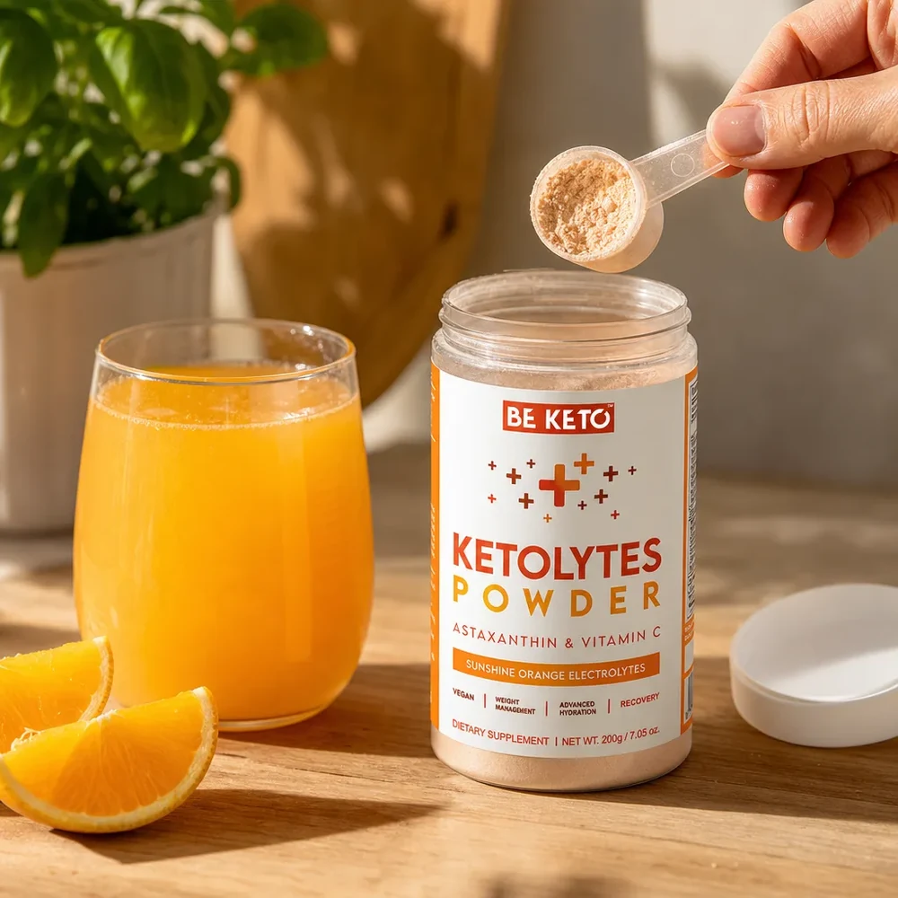 BeKeto Keto Electrolytes Sunshine Orange 200 g