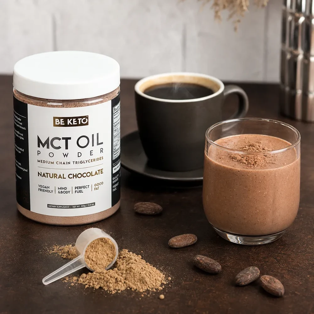 BeKeto MCT Oil Powder Natural Chocolate 300 g