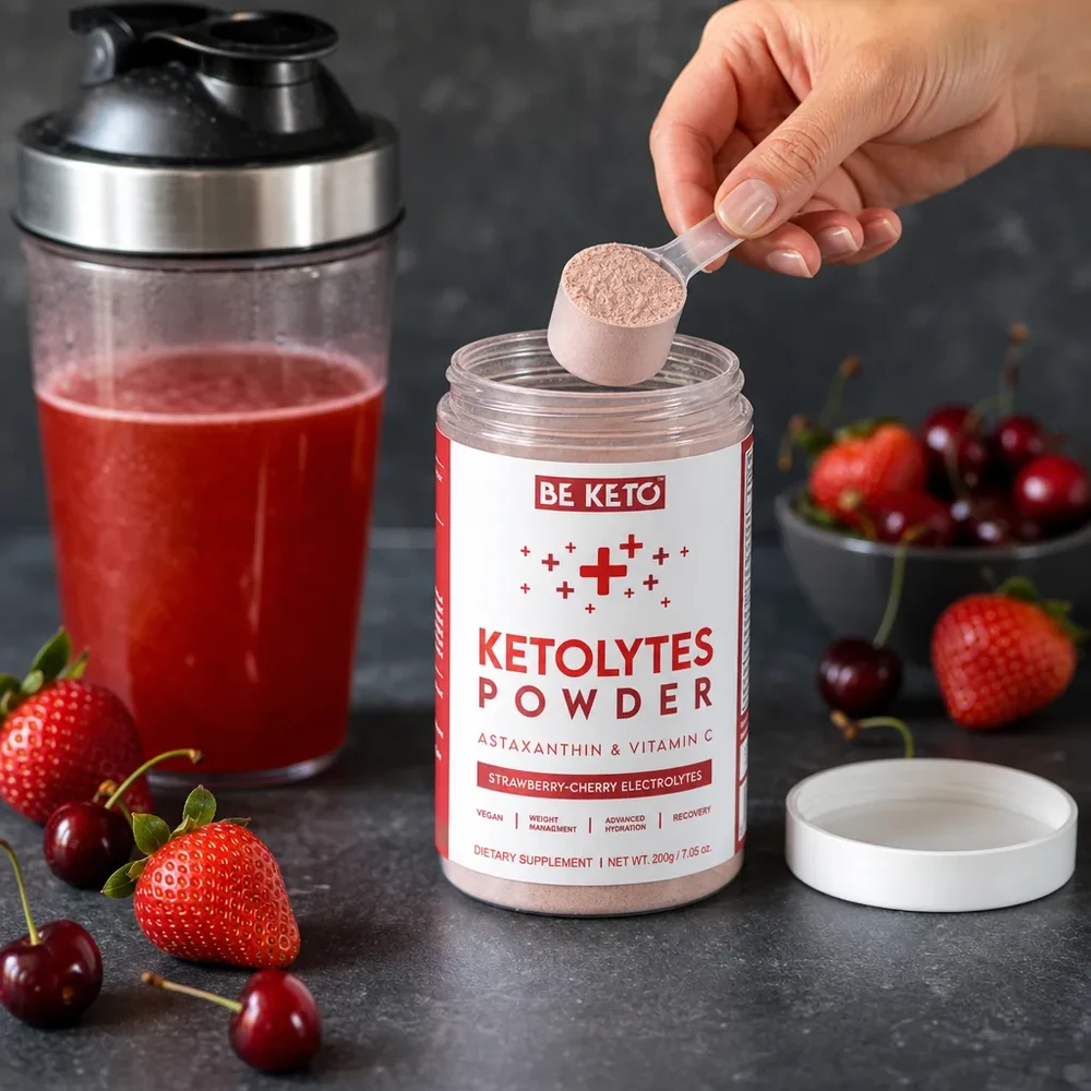 BeKeto Keto Electrolytes Strawberry-Cherry 200 g