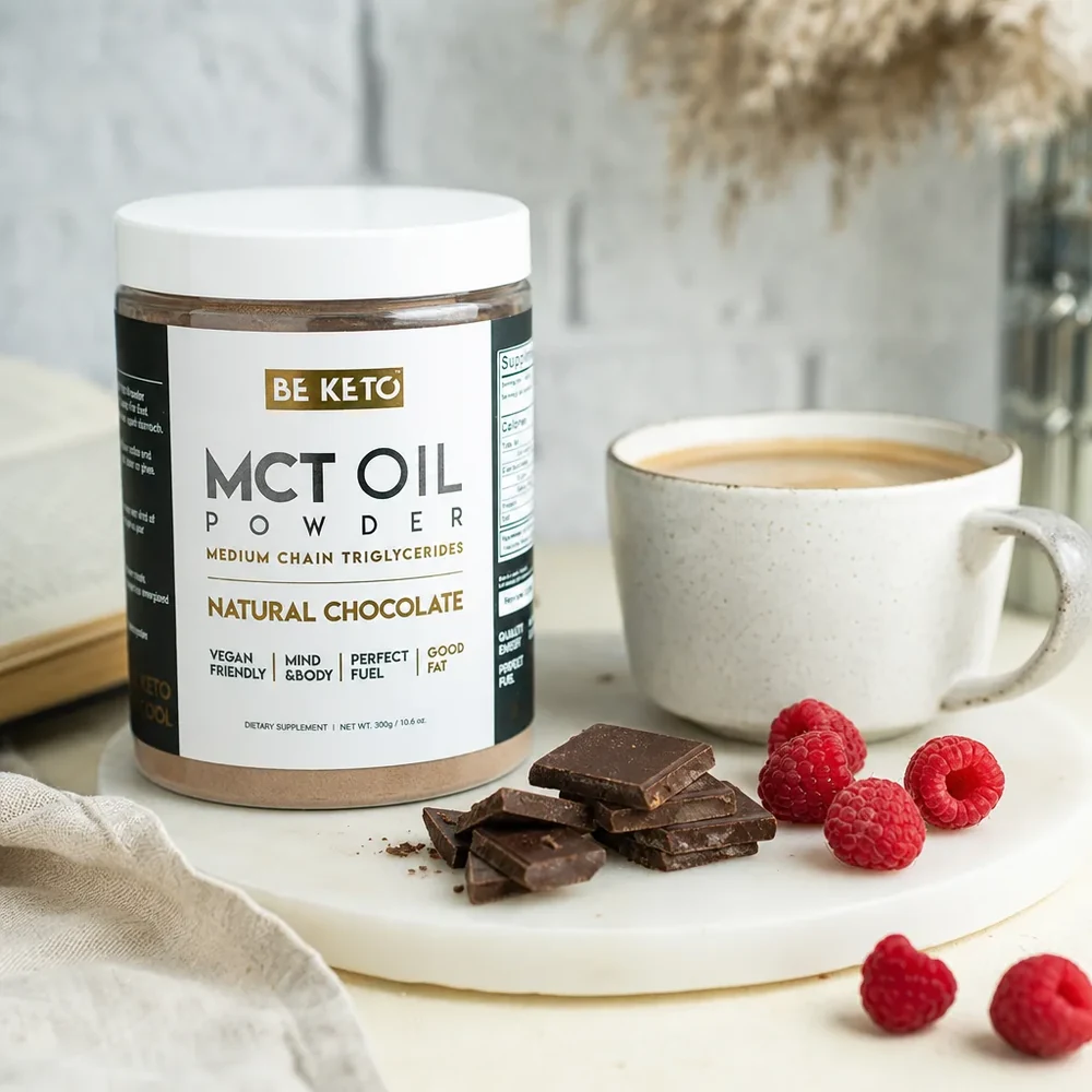 BeKeto MCT Oil Powder Natural Chocolate 300 g